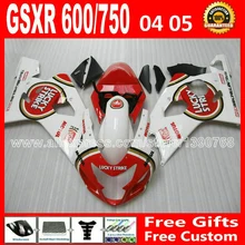 Brilho para 2004 2005 SUZUKI GSXR 600 750 K4 carenagem vermelho o RIZLA versão HKN gsxr600 04 05 GSX R750 carroçaria 893