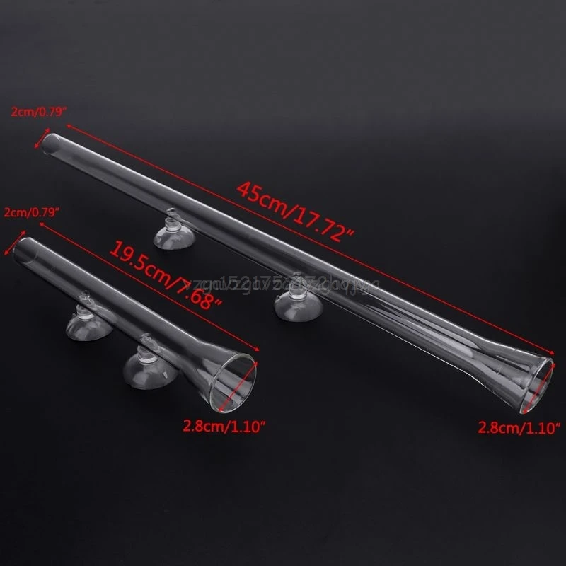

Aquarium Feeding Tube Shrimp Glass Feeder Suction Cup 3cm Thick Fish Tank Device Dish Transparent Equipment 200/450mm Mr13 19