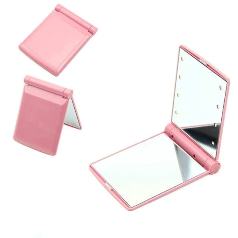 Folding Make Up Mirrors with LED Lights