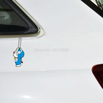 

2 x Newest Doraemon Hand Rings Auto Decal Set Cartoon Car Window Sticker Car Bumper Decal Creative Pattern Vinyl