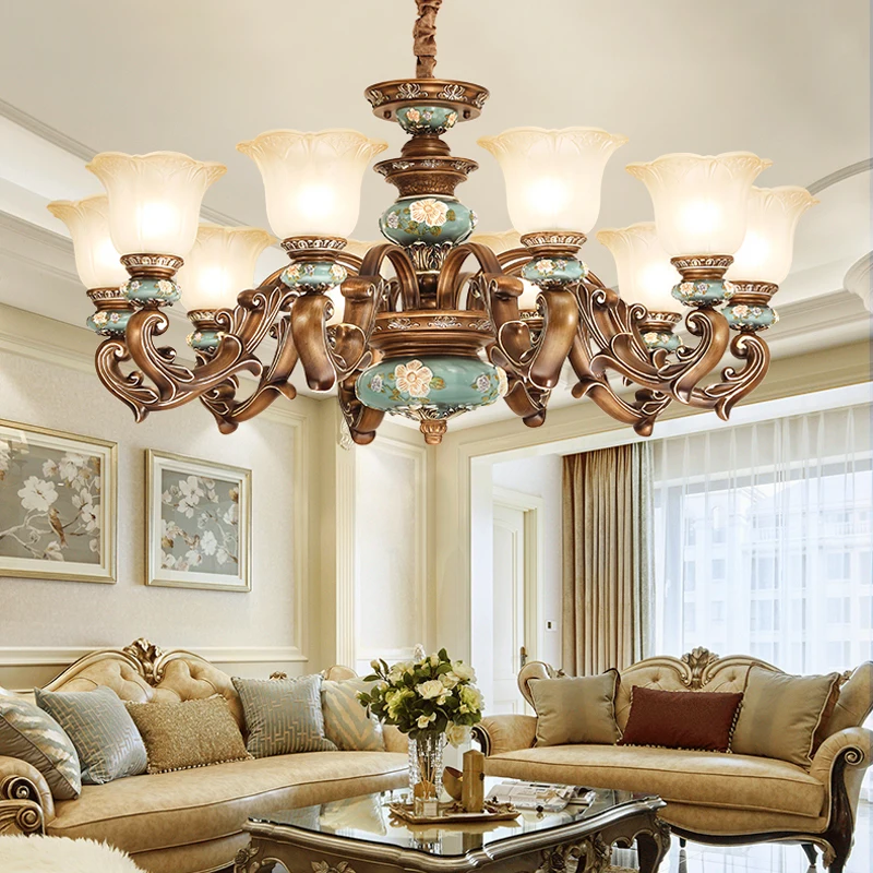 European Chandelier Lighting Living Room led Lamp Art ... European Chandelier Lighting Living Room led Lamp Art ...