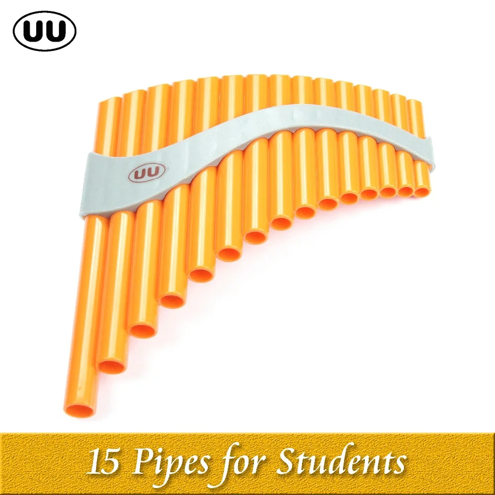 UU عموم الناي المباشر بيع 15 أنابيب Panpipes G مفتاح Flauta ABS البلاستيك Panflute المهنية عموم الأنابيب آلات النفخ الموسيقية أداة