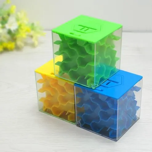 3D мини Скорость Cube лабиринт Магический кубик головоломки, игры Cubos Magicos Обучающие игрушки Лабиринт Rolling мяч игрушки для детей для взрослых