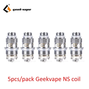 

5pcs/pack Original Geekvape NS Coil with 1.6ohm/1.2ohm Coil TPD Version Resistance & Food-grade Organic Cotton for Flint Tank