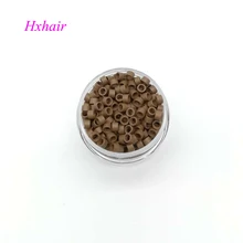 2000 шт 4,0 мм микро Алюминиевые кольца с винтом/звеньями бусины/черный D-коричневый L-коричневый блонд обёрн