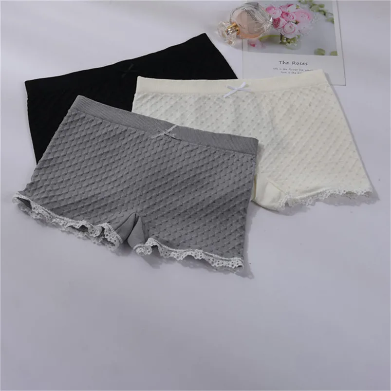   Fashion Women Lace Tiered Skirts Short Skirt Under Safety Breathable and Safe 6 Colors Women Safe Dress Accessories 30JU04 (3)