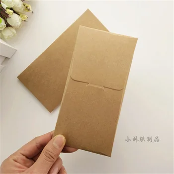 

50pcs Bookmarks Kraft Coupons Envelopes Gift rolls Manual Card sets Envelopes Cloth Accessories Storage bags Customized