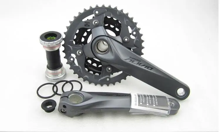 Shimano FC M4050 T4060 Alivio 3x9S Скорость MTB велосипедный шатун 170 мм включает BB52