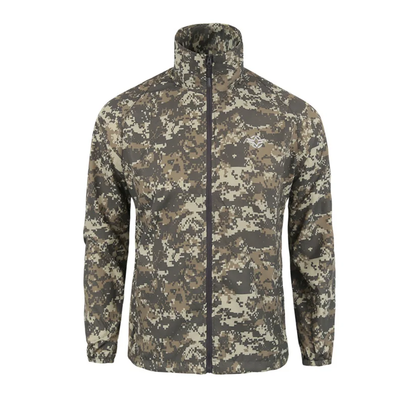 Camouflage Windproof Lightweight Quick Dry Outdoor Jacket Men Hoodie