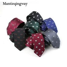 Mantieqingway 6 см галстуки из полиэстера для мужчин животных цветочный узор шеи галстук свадебный смокинг Gravatas corbatas бизнес галстук