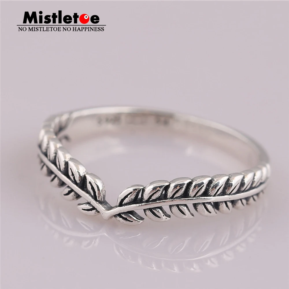 

Mistletoe Genuine 925 Sterling Silver Lively Wish Ring European Jewelry