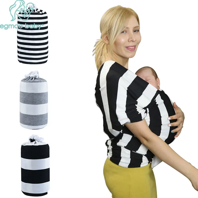 

Stripes Slings Soft Breathable Natural Cotton Baby Sling Wrap Carrier Soft & Comfortable Lightweight Carrier Suitable Newborns