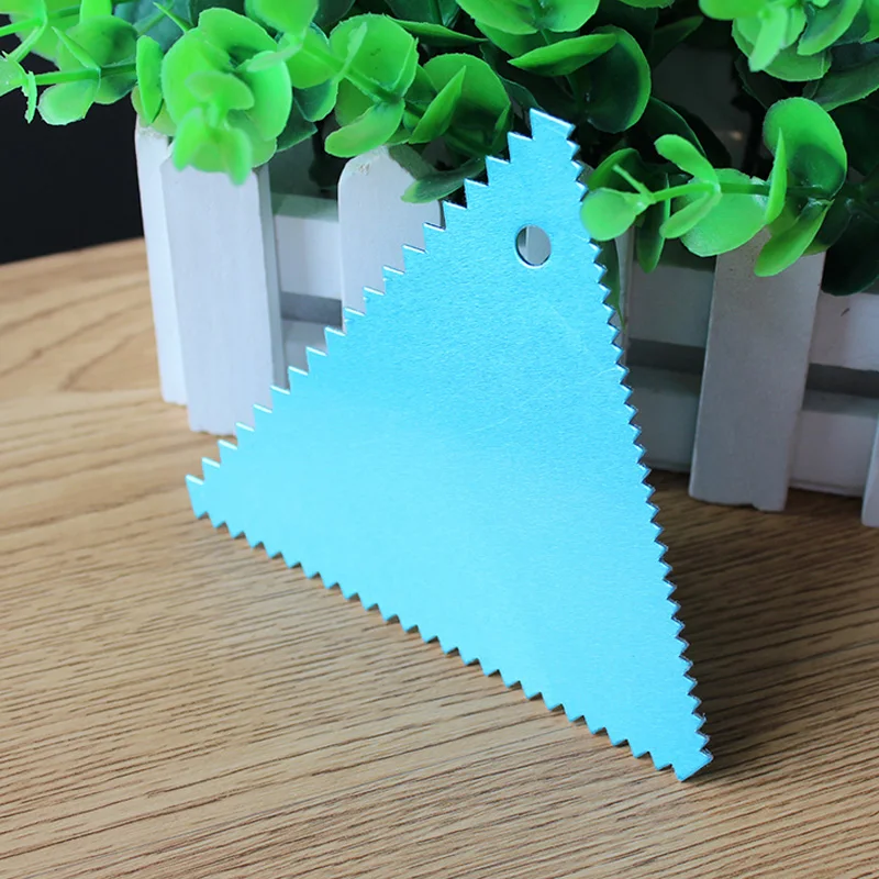  1PCS Shape Aluminum Alloy Cake Smoother Cake Scraper Spatula Cutter Fondant Tools Cake Decorating B