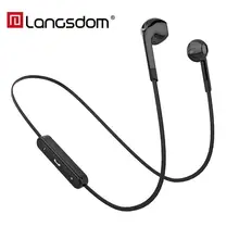 Langsdom BL6 Sports auriculares Bluetooth Headset Half In Ear Bluetooth Earphones Wireless Headphones With Mic Wireless