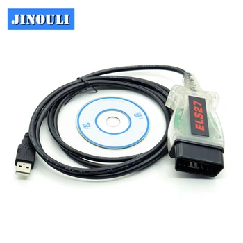 

Newest OBD2 Code Reader ELS27 FORScan Works For Ford/Mazfa/Lincoln/Mercury Green PCB FTDI Chip+PIC24HJ128GP Better Than ELM327