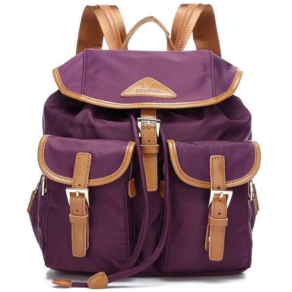 Стильный рюкзак для женщин обувь девочек студенческие рюкзаки большой ёмкость bookbags Малый вместительная сумка для путешествий дамы сумки на плечо - Цвет: Сливовый