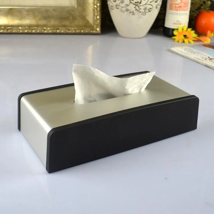 

Rumidjah boutique Jane European Aluminum Alloy atissue box black box Home Furnishing stainless steel towel smoke Hotel
