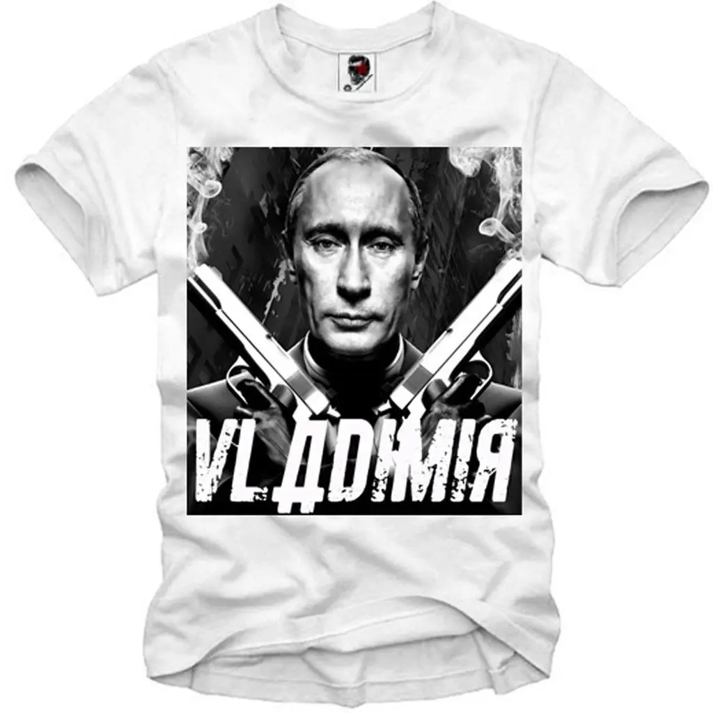 Футболка В. Путина Владымир Украина KRIM KGB 1215c | Мужская одежда