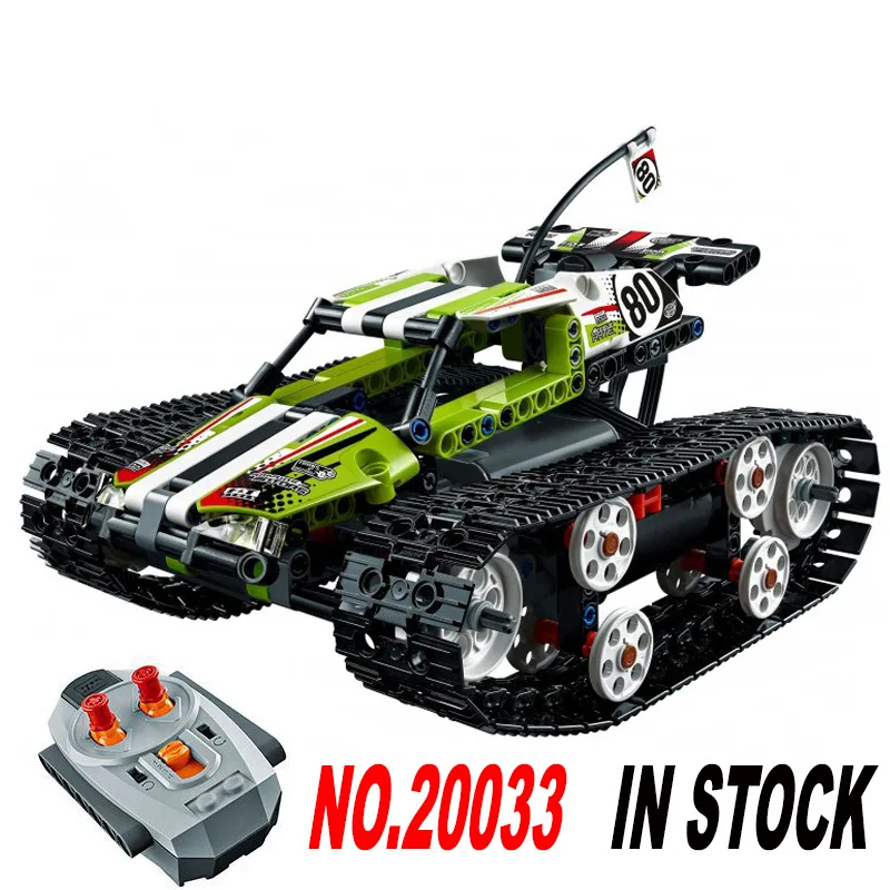 

20033 397pcs Technic Series RC Tracked Racer Remote control caterpillar vehicles Building Blocks Bricks LegoINGlys 42065