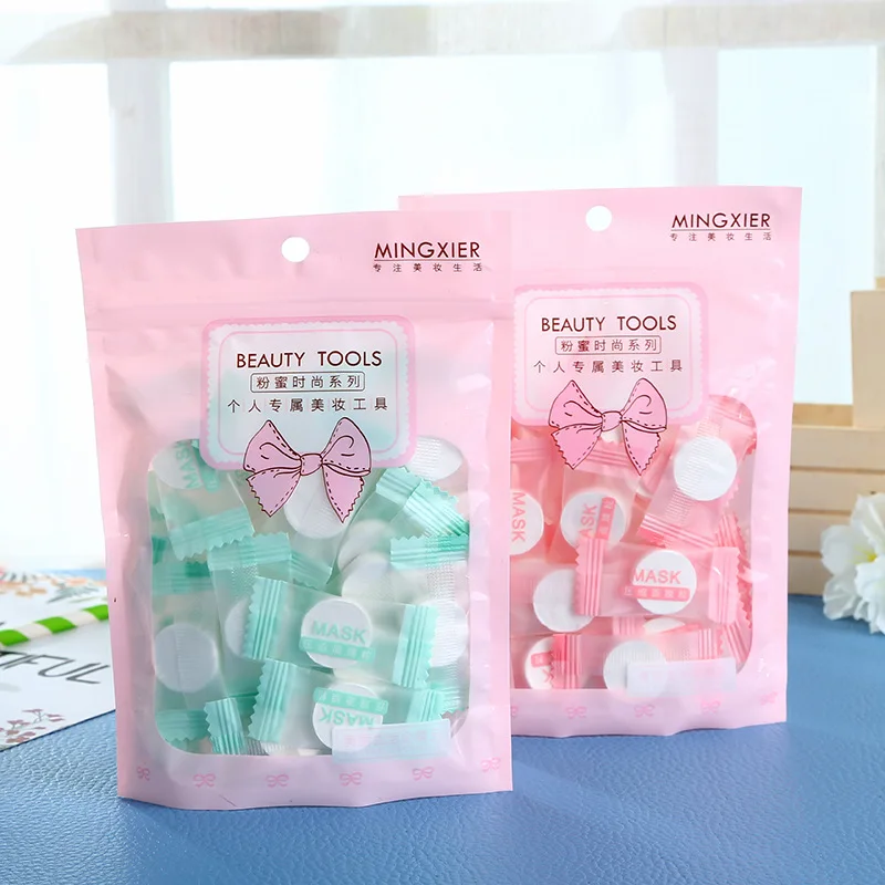 

Hot Sale 30Pcs/Pack Pro Compressed Natural Facial Mask Cotton Facial Mask Sheet DIY Face Mask Makeup Face Cleaning Care Tools