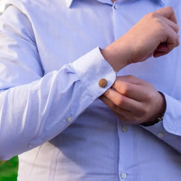 

Natural cork shirt cufflinks for men wedding accessories Jewelry L-037-A/B/C