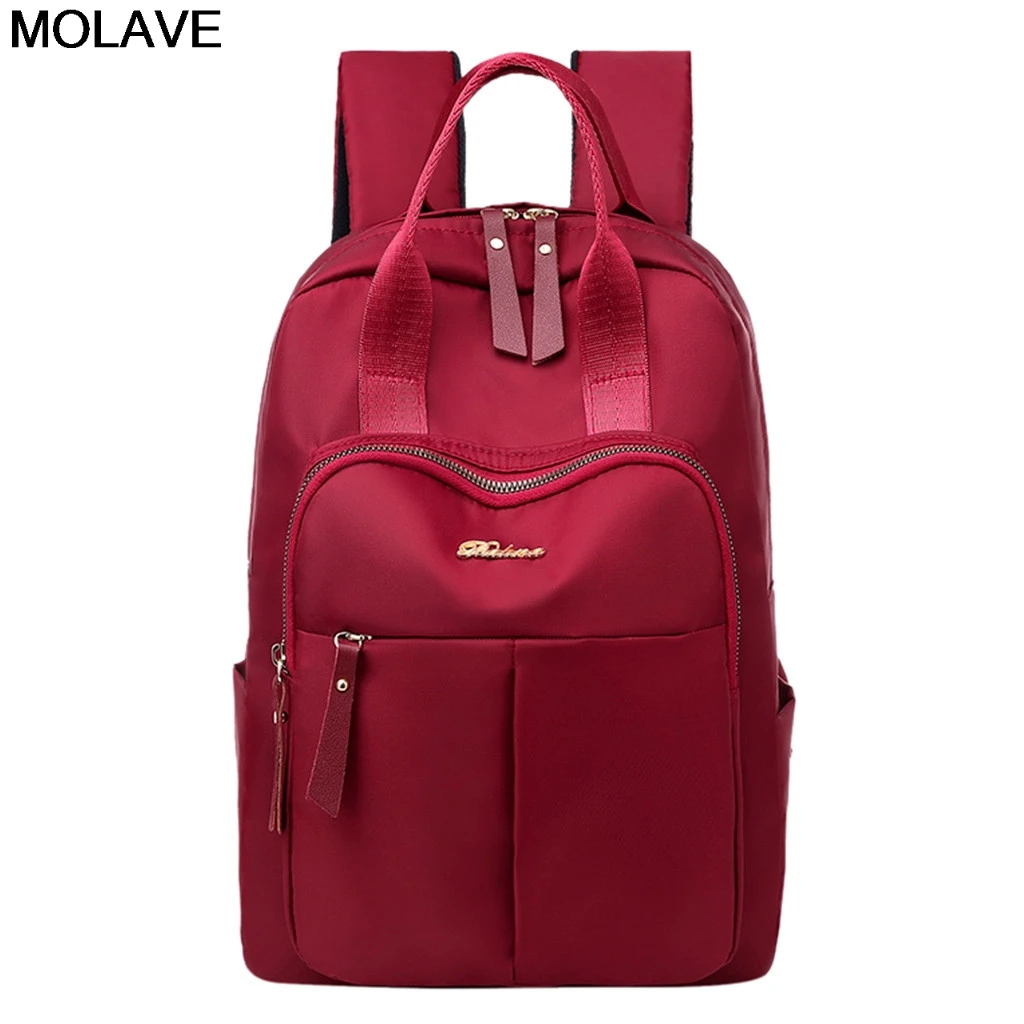 

MOLAVE Backpacks Fashion High Quality Oxford Computer Bags Large Capacity Zipper School Bags for Teenager Girls Male Travel Bags