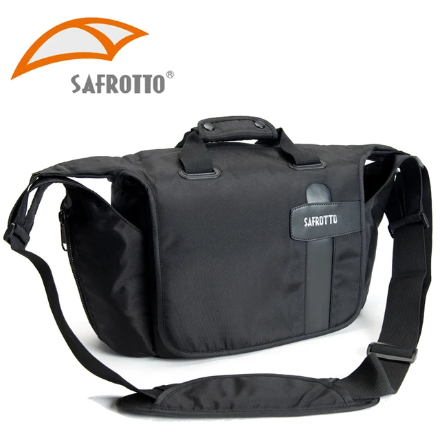 Safrotto Photography Good Quality Handbag Soft Inner Folding Divider Safrotto Photography Good Quality Handbag Soft Inner Folding Divider Dslr Messenger Bags Digital Camera Nylon Black