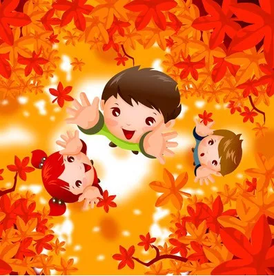 Free Shipping Children Antumn Leaves Wall Stickers For Kids Rooms Home Decoration Kindergarten Classroom DIY Sticker On The |