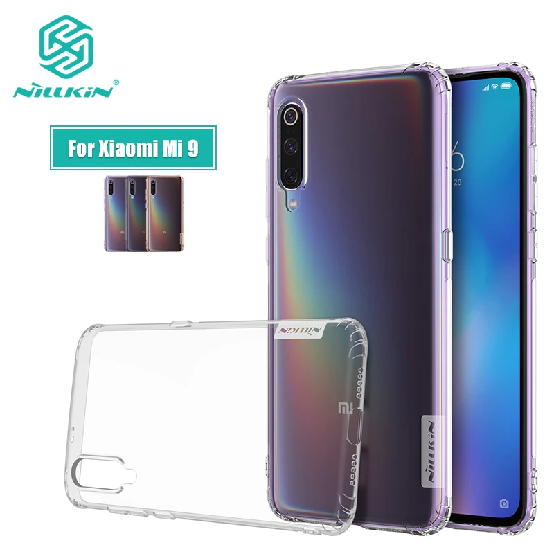 

For xiaomi mi 9 case Cover 6.39'' Nillkin Nature Transparent Clear Soft silicon TPU Protector cover for xiaomi mi9 mi 9 Pro case