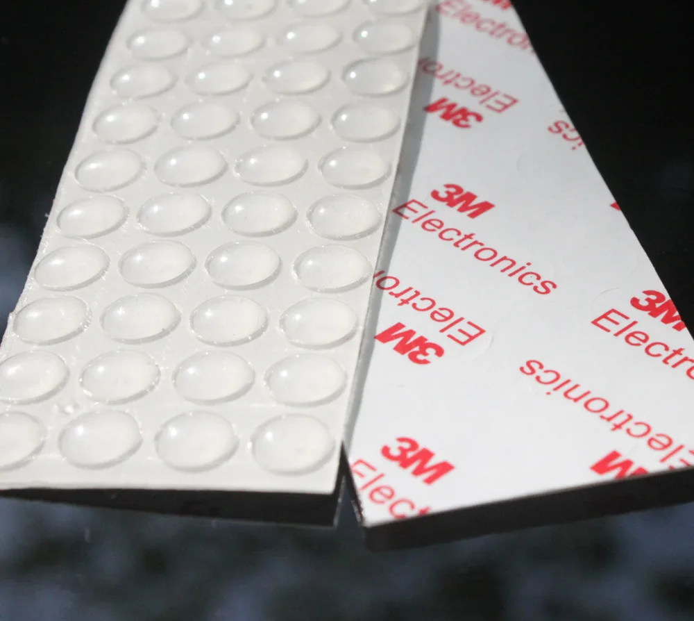 120 pcs 8x2mm Surface Saver Plastic Adhesive Bumper Pads Protects