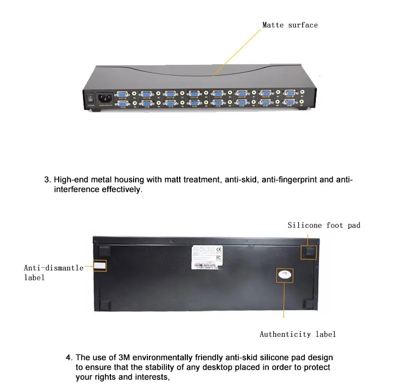 Ckl-8a8 8x8 8 Порты и разъёмы в 8 Порты и разъёмы из Матрицы коммутатор VGA с аудио и ИК-пульт дистанционного стойки из металла