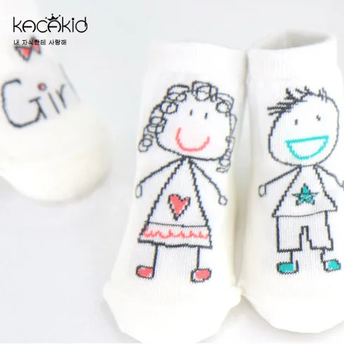 Новые весенние носки для малышей, милые детские хлопковые носки с нескользящей подошвой для мальчиков и девочек, носки для новорожденных