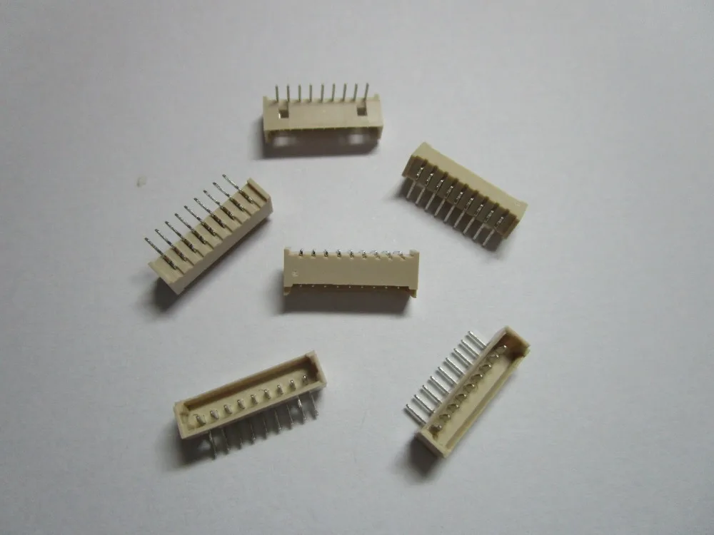 

1000 pcs Micro 1.25mm Pitch 9 Pin Right Angle Male Plug Connector