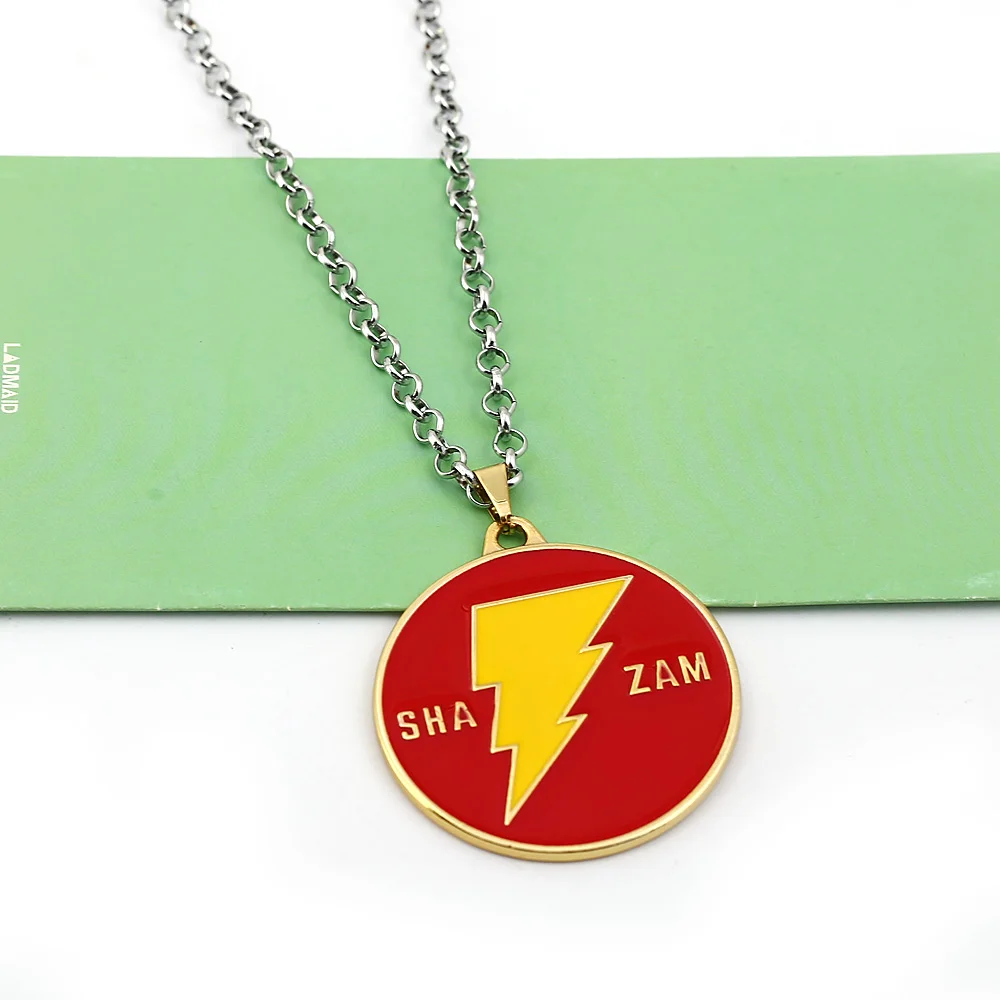 Shazam ожерелья Билли Бэтсон флэш подвеска с молнией ожерелье для женщин мужчин