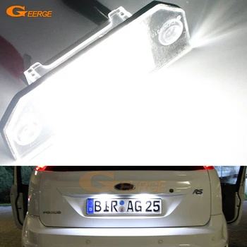 

For Ford Focus 2 2004-2010 C-Max 2003-2010 No OBC error Excellent Ultra bright 3528 Epistar Led License plate lamp light