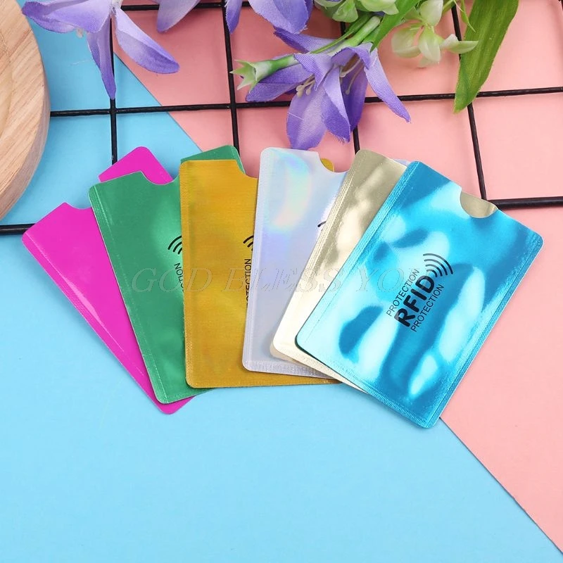 RFID حجب كم حافظة بطاقة الائتمان البنك بطاقات الأعمال حامل حالة تخزين أكياس