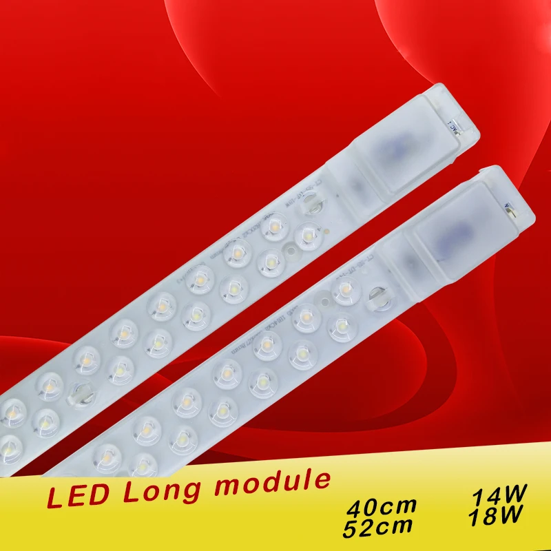 

Led-lampe Module 400mm 520mm LED Leuchtstoffrhre 14W 18W Watt LED Integriertem Rohr 220 V 240 V Led-leuchten Lampe Optical refl
