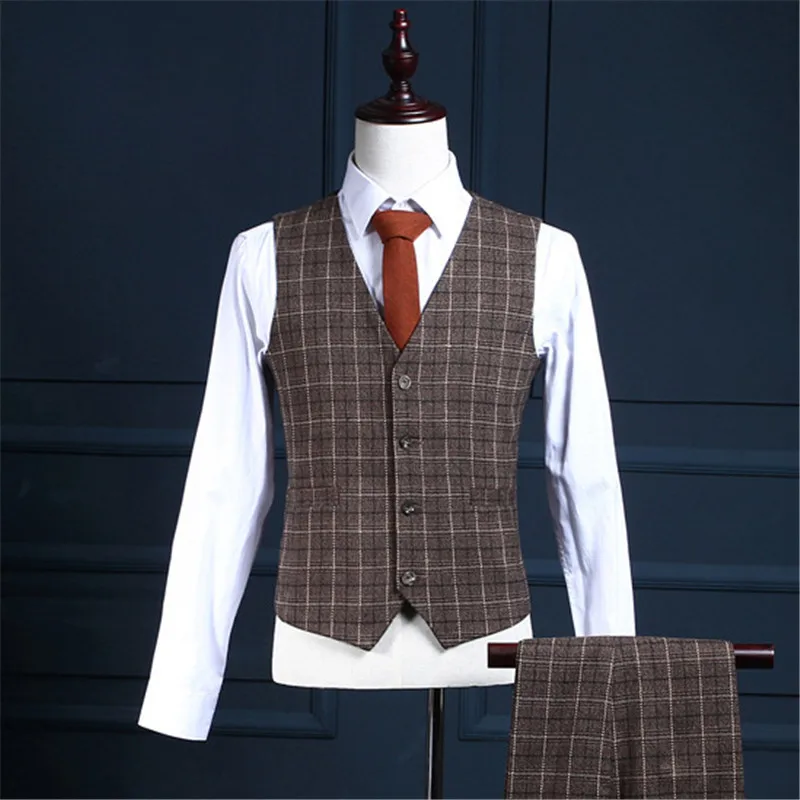 RUELK Brown Formal Men Suit Slim Fit Mens Suits Bespoke Groom Tuxedo Blazer for Wedding Prom Jacket Pants with Vest 3Pcs Blazer RUELK Brown Formal Men Suit Slim Fit Mens Suits Bespoke Groom Tuxedo Blazer for Wedding Prom Jacket Pants with Vest 3Pcs Blazer