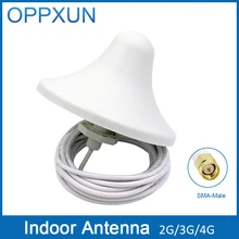 2 г 3 г indoor ceiling antenna gsm LTE1800Mhz 4 г o m Ni antenna WCDMA UMTS2100Mhz antenna 5dBi с 5 M кабель SMA M ALE разъем