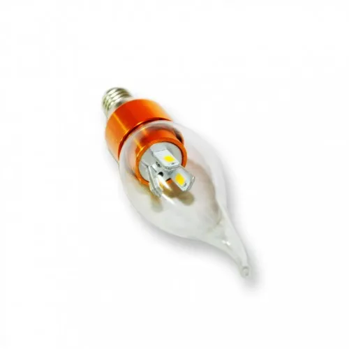 3W E14 AC110-240V Warm White Gold Candle Bulb Energy Saving led Candle Bulb Candelabra bulb