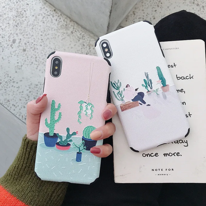 

Fresh Cactus Cover for Huawei P30 P20 Pro Lite Nova 4 4e 3 3e 3i 2s Soft Case for Huawei Mate 20 Pro Honor V20 V10 8X 10 Case