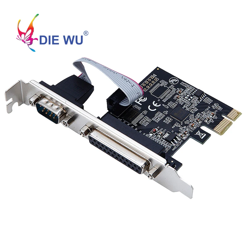 Плата расширения PCIe к 1 последовательному параллельному чертежу