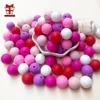 BOBO.BOX 15mm 20pcs Silicone Beads Food Grade Silicone Baby Teething Products Chews Pacifier Chain Clips Beads Baby Teethers Toy ► Photo 3/6