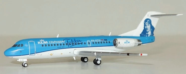 1:400 GJKL M1670 королевские голландские авиалинии Fokker 70 PH-KZU украшения модель игрушки