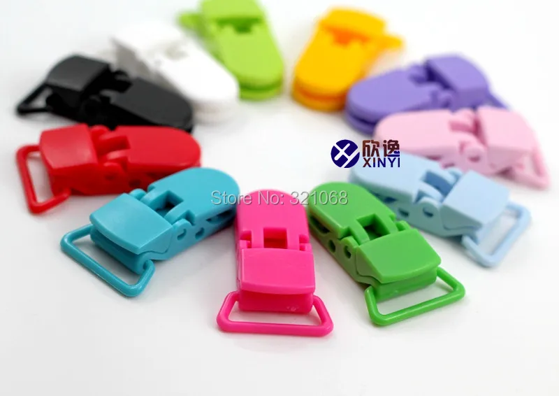 Смешанные 11 цветов для вариантов 110 шт KAM пластиковый зажим пластиковый Соска-пустышка с клипсой-держателем зажим для ребенка 20 мм
