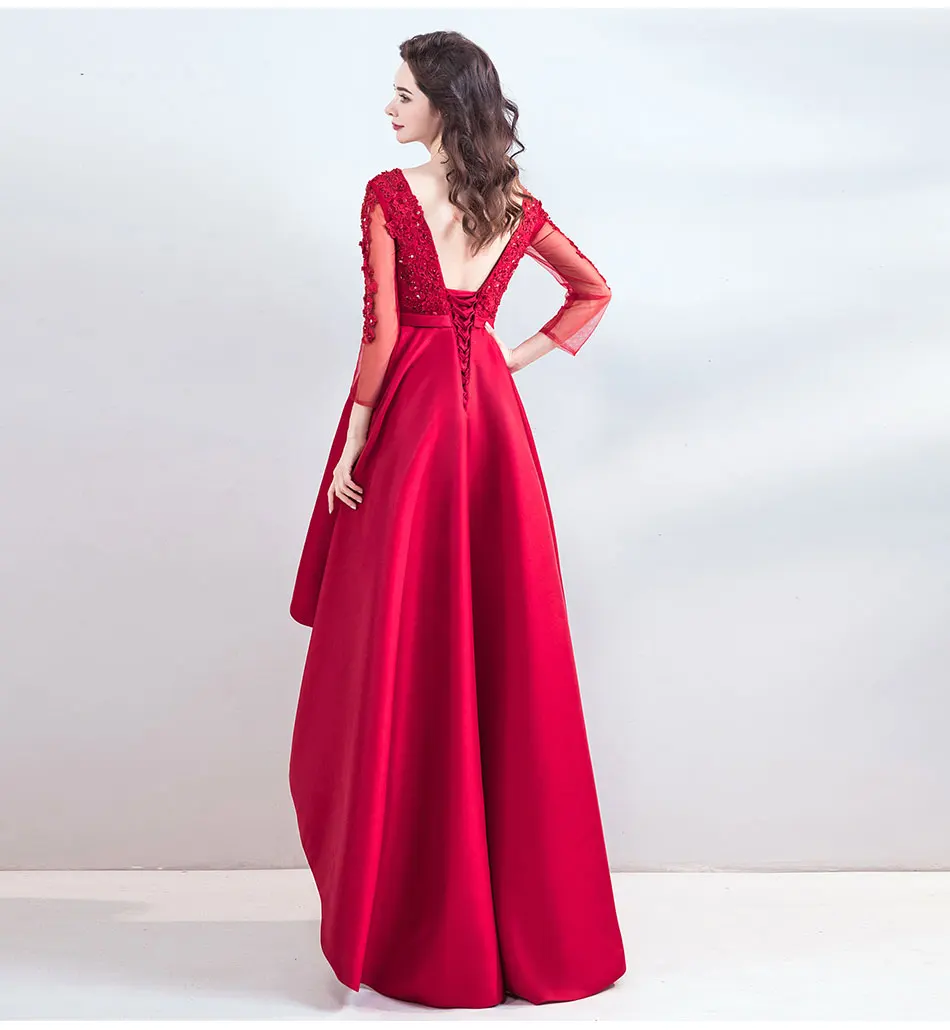 Suosikki Новое поступление вечернее платье для выпускного вечера vestidos de fiesta высокая низкая длинная вечернее платье es Высокая Низкая формальная одежда