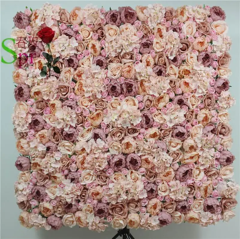 

SPR Free Shipping- Artificial wedding rose flower wall background arrangement flowers road lead flowers decorations