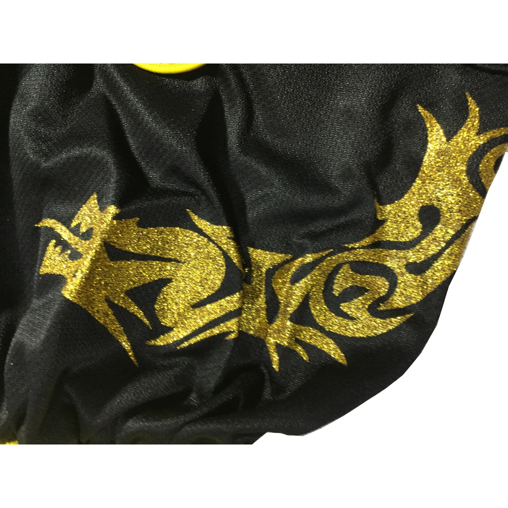 Billig JUDanL Goldenen Drachen Kinder Erwachsene Männer MMA Boxing Muay Thai Shorts Uniformen Badehose T Shirts Sanda Kampfkunst Wushu outfits DDE