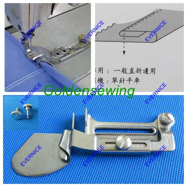 

DOUBLE FOLD CLEAN FINISH HEMMING FOLDER ATTACHMENT FOR SEWING MACHINES HEMMER please choose your wanted size