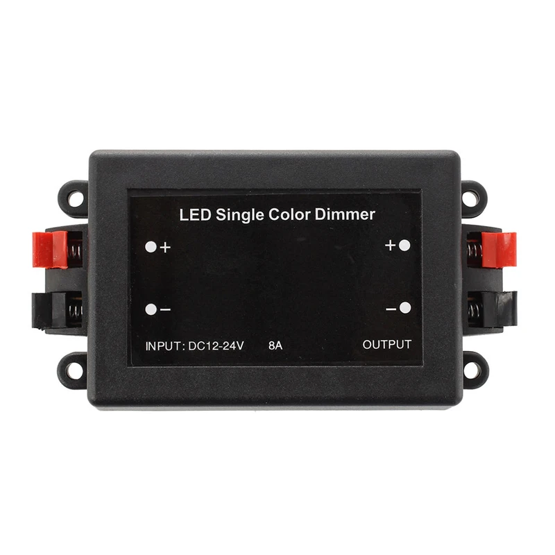 DC 12V Single Color Wireless LED Dimmer Controller + RF Remote Control+Manual  For Strip Light Lamp